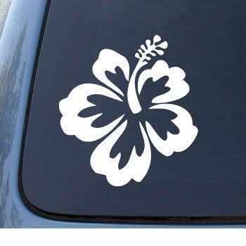 Hibiscus Sticker, Flower Symbol, Easy Love Drawings, Truck Stickers, Custom Sticker, Vinyl Car Stickers, Notebook Stickers, Hawaiian Flowers, Notebook Computer