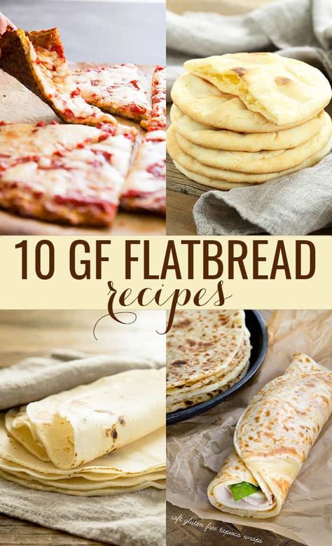 Breakfast Burritos Vegan, Gf Flatbread, Gluten Free Flatbread Recipe, Holiday Breads, Gluten Free Flatbread, Gluten Free Wraps, Pain Sans Gluten, Lunch Wraps, Gluten Free Recipes Bread