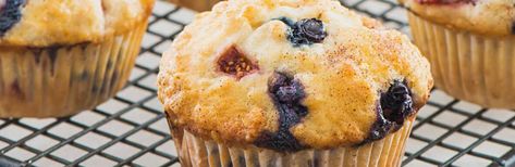 Fresh Start Muffins Dairy Free Blueberry Muffins, Blueberry Muffin Recipe Easy, Homemade Honey Butter, Muffins Blueberry, Batch Baking, Gluten Free Blueberry Muffins, Homemade Blueberry Muffins, Easy Blueberry Muffins, Healthy Blueberry Muffins