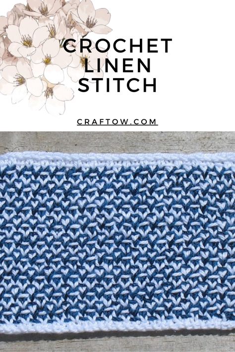 How to Crochet Linen Stitch Crochet Linen Stitch, Linen Stitch Crochet, Pony Wall, Popular Crochet, Novelty Yarn, Linen Stitch, Variegated Yarn, Crafts Beautiful, Types Of Yarn