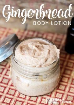 Enjoy the tantalizing scents of fall and the holiday season with this all natural homemade body lotion recipe. This incredibly moisturizing Gingerbread Body Lotion contains coconut oil and Shea butter in addition to a handful of spices and essential oils Homemade Body Lotion Recipes, Homemade Christmas Gifts For Friends, Body Lotion Recipe, Body Lotion Recipes, Diy Lotion Recipe, Coconut Oil Body Lotion, Homemade Body Lotion, Coconut Oil Body, Homemade Body Butter