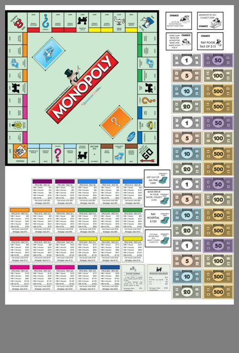 Printables Board Game Template, Board Games Diy, Barbie Printables, Mini Printables, طابع بريدي, Barbie Miniatures, Monopoly Board, Paper Toys Template, Dollhouse Printables