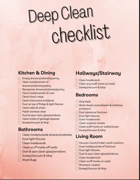 House Cleaning Charts, Cleaning Rota, On Top Of Fridge, Cleaning Charts, Cleaning House Checklist, Deep Clean Checklist, Clean Checklist, Deep Cleaning House Checklist, Top Of Fridge