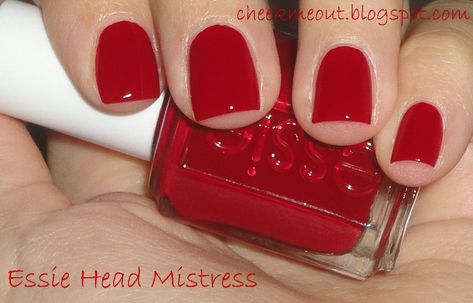 Essie Red Nail Polish, Nail Designs Easy Diy, Best Nail Polish Brands, Essie Nail Polish Colors, Christmas Nail Polish, Bright Nail Polish, Nail Designs For Short Nails, Nail Polish Colors Summer, Nail Polish Shades