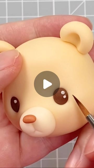 How To Make Teddy Bear, Fondant Bear Tutorial, How To Make A Teddy Bear, Teddy Bear Fondant Tutorial, Fondant Teddy Bear Tutorial, Fondant Bear, How To Use Fondant, Teddy Bear Template, Make A Teddy Bear