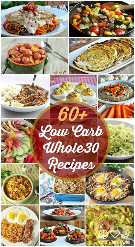 60 Low Carb Whole30 Recipes | Peace Love and Low Carb Low Carb Whole 30, Peace Love And Low Carb, Low Carb Love, Low Carb Low Fat Recipes, Boiled Egg Diet Plan, Boiled Egg Diet, Low Carb Diets, Whole30 Recipes, Low Carb Diet Recipes