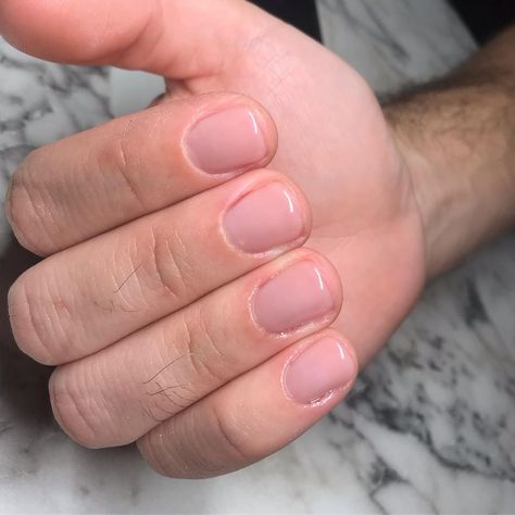 Men’s manicure..🧔🏻 #mensmanicure… Clear Gel Nails Men, Clean Nails Men, Men Clear Nails, Men Manicure Clear, Gel Nails For Men, Men’s Nails Manicure, Men Gel Nails, Men’s Manicure, Manicure For Men