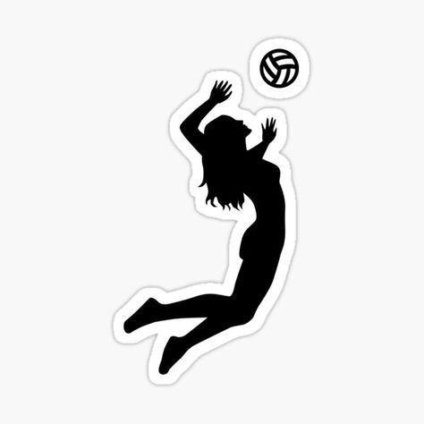 Volleyball Stickers Aesthetic, Volleyball Spiker, Volleyball Stickers, Volleyball Quotes Funny, Sport Stickers, Volleyball Design, Volleyball Girl, Volleyball Designs, Volleyball Humor