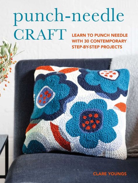 30 super-easy projects for beautiful and colorful homewares, accessories, and gifts.Punch-needle embroidery is the perfect creative and mindful hobby, and involves punching threads into fabric to form a design. Ideal for beginners, it requires just a punch-needle pen and a few basic supplies, and is also a great way of upcycling scraps of yarn or thread. With this beautifully illustrated book by Clare Youngs, you'll learn how to use this skill of "painting with wool" to make 30 gorgeous and colo Painting With Wool, Clare Youngs, Fall Leaf Garland, Plant Pot Covers, Geometric Cushions, Creative Books, Needle Embroidery, Folded Book Art, Craft Punches