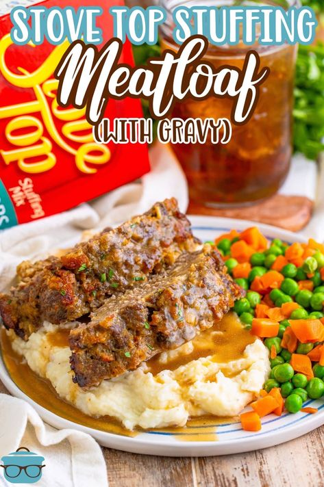 Stovetop Stuffing Meatloaf - The Country Cook Easy Meatloaf Recipe With Stove Top Stuffing, Meatloaf Recipes Stuffing, Meatloaf Potatoes And Carrots In Oven, Best Meatloaf Recipe Ever, Stovetop Meatloaf, Stovetop Stuffing Meatloaf, Stove Top Stuffing Meatloaf Recipes, Stove Top Meatloaf, Stovetop Stuffing