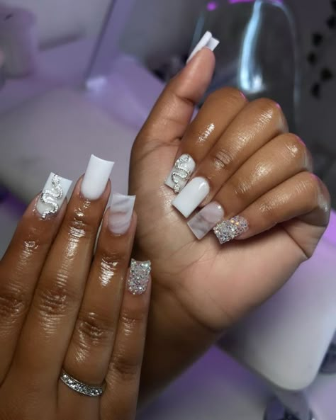 Milky Nails, 2024 Nails, Acrylic Toe Nails, Acrylic Nail Set, Hard Nails, Colored Acrylic Nails, White Acrylic Nails, Girly Acrylic Nails, French Tip Acrylic Nails