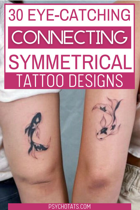 connecting symmetrical tattoo Connecting Tattoos Couples, Symmetrical Tattoos, Unique Couple Tattoos, Connecting Tattoos, Symmetrical Tattoo, Tattoos Couples, Couple Tattoos Unique, Couples Tattoo Designs, Expressions Of Love