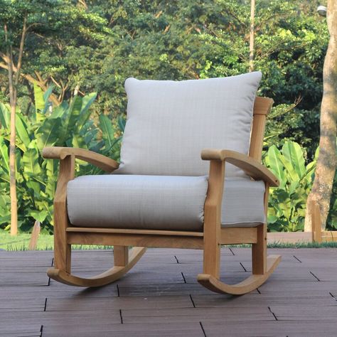 The Best Comfortable Sturdy Outdoor Rocking Chair for Your Front Porch Rocking Bench, Teak Rocking Chair, Outdoor Wicker Rocking Chairs, Wicker Rocking Chair, Rocking Chair Porch, Porch Rocker, Wood Rocking Chair, Rocking Chair Set, Patio Rocking Chairs