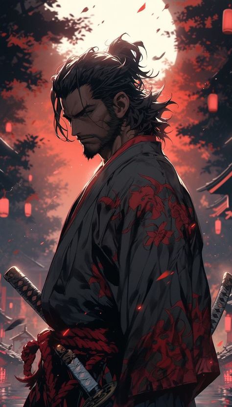 Musashi Quotes, Fantasy Samurai, Guerriero Samurai, Ronin Samurai, Japanese Art Samurai, Samurai Wallpaper, Samurai Anime, Anime Show, Samurai Artwork