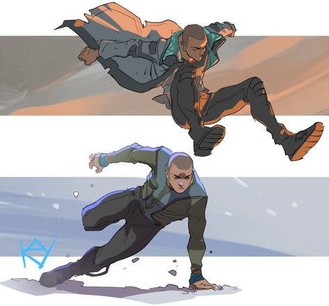 Poses Manga, Action Pose Reference, Becoming Human, Detroit Being Human, Poses References, Human Poses, Character Poses, Detroit Become Human, Dynamic Poses