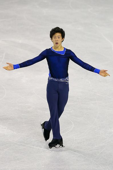 Nathan Chen of United States skates to a first place finish during the junior mens free skate at World Arena on September 4, 2015 in Colorado Springs, Colorado Skating Costume, Nathan Chen, Skating Costumes, Figure Skating Costumes, Skating Dress, Skating Dresses, First Place, Colorado Springs, Dress Ideas