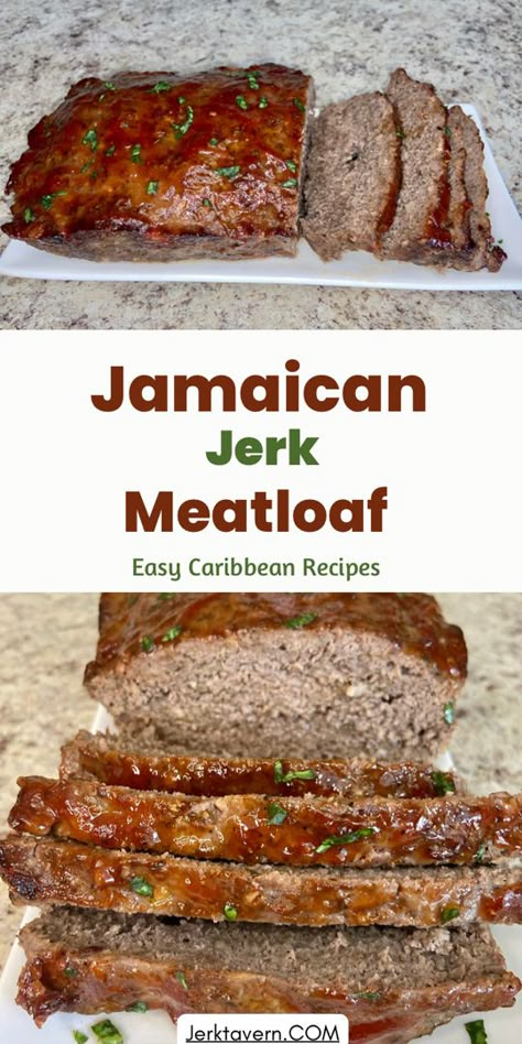 Easy Jerk Meatloaf Recipe Jamaican Ground Beef Recipes, Jerk Meatloaf, Jamaican Meatloaf, Different Meatloaf Recipes, Spicy Meatloaf Recipes, Stuffed Meatloaf Recipes, How To Cook Meatloaf, Good Meatloaf Recipe, Veal Recipes