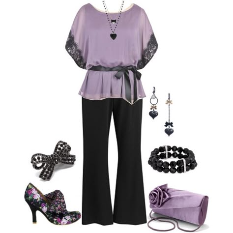 Plus Size Work in Lavender & Black Penelope Garcia, Plus Size Work, Look Plus Size, Pantalon Large, Look Plus, Work Attire, Work Clothes, Work Fashion, Curvy Fashion