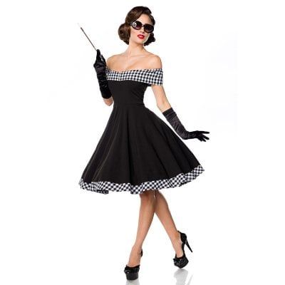 Stile Pin Up, Vestidos Pin Up, Rockabilly Mode, Rock Dress, Vestidos Retro, Robes Vintage, Rockabilly Outfits, Checkered Skirt, Pin Up Dresses