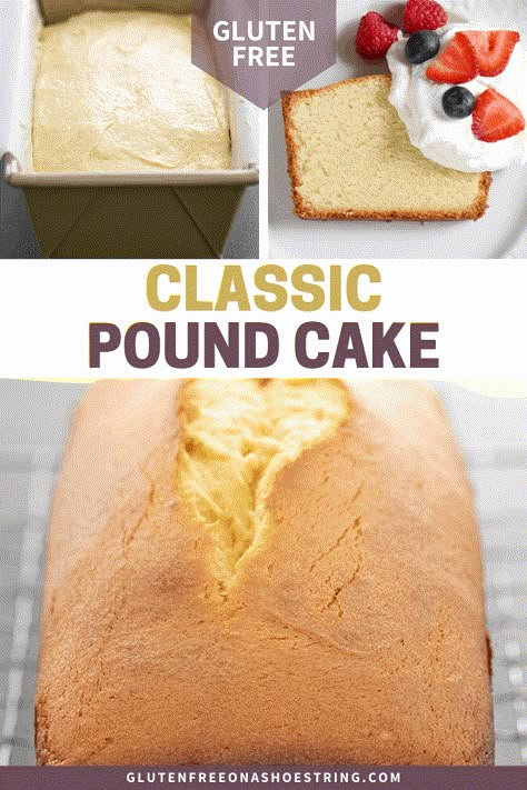 Gf Pound Cake, Gluten Free Pound Cake, Cookies Sans Gluten, Gluten Free Cake Recipe, Gluten Free Living, Gluten Free Sweet, Gluten Free Cake, Gf Desserts, Gluten Free Sweets