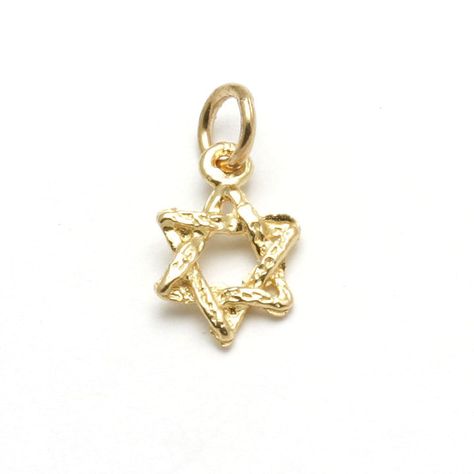 14k Yellow gold Tiny Braided Star of David Pendant Braided Star, Star Of David Necklace, Jewish Star, Star Of David Pendant, Jewish Jewelry, Small But Mighty, Jewish Gifts, White Gold Chains, Couple Jewelry