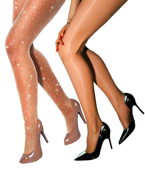 PRICES MAY VARY. Package Include: 1 pair of 3XL sparkly nude Fishnet Tights, and 1 pair of 3XL nude women sheer tights. Design: Our fishnet tights combine more fashion trends, these tights are essential items for fashionistas~ Comfortable: Fishnets are made of soft nylon and polyester, and the sheer tights are made of chinlon,soft, which is breathable and comfortable. Easy to use: The high waist fishnet stockings are necessary for stylish women, which looks great under skirts, ragged jeans, role Dress With Fishnet Tights, Skin Coloured Tights, Sparkly Fishnets, Dress With Fishnets, Nude Leggings, Sparkle Tights, Sparkly Tights, Nude Tights, Ragged Jeans