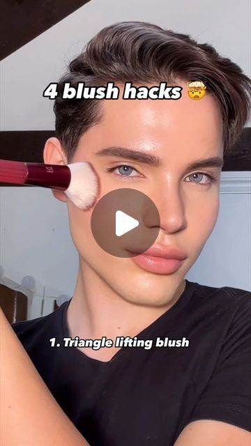 Natan Kamla on Instagram: "4 blush hacks 🤯 which blush placement is your favourite ?! 👀 
 Using my favourite 3 blush sticks : 
@iconic.london Blurring Blush Stick 
@charlottetilbury Matte beauty blush wand
@elfcosmeticsuk Camo liquid blush 

#makeup #blush #howtobeauty #makeuphacks #makeuptutorial #wakeupandmakeup #makeuptips #blushing #viralmakeup #makeuptrends #blusher" Blush Hacks, Blush Placement, Blush Stick, Liquid Blush, Iconic London, Makeup Blush, Gloss Lipstick, Blush Makeup, Makeup Trends