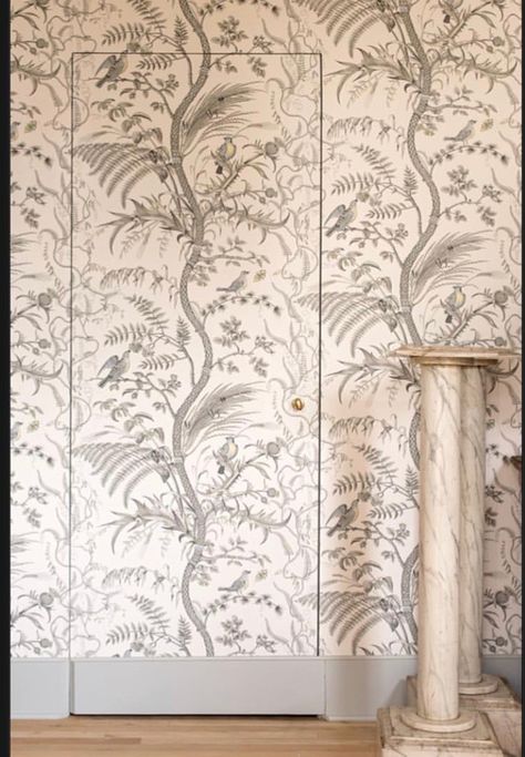 Invisible Doors, Wallpaper Door, Wallpaper Seamless, Historic Renovation, Interior Design Boards, Tile Wallpaper, Hidden Door, Cozy Room Decor, Bedroom Refresh