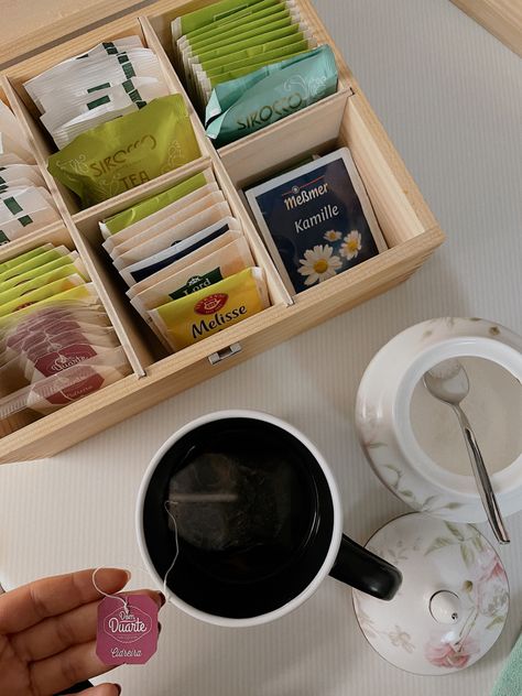 Tea Station Aesthetic, Tea Collection Aesthetic, Amazon Organization, Rory Gilmore Style, Tea Princess, Tea Station, Coffee Corner, Slow Life, Tea Lovers