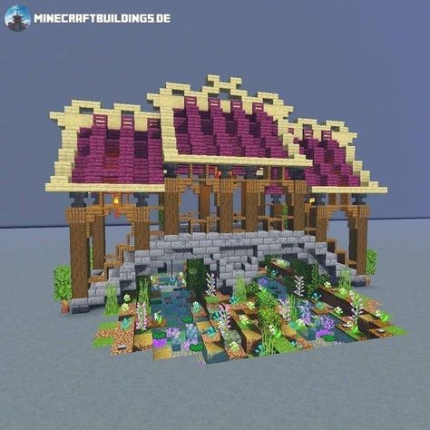 Asian Bridge Minecraft, Minecraft Covered Bridge, Japanese Bridge Minecraft, Minecraft Diagonal Bridge, Minecraft Long Bridge, Asian Minecraft Builds, Minecraft Bridge Ideas Long, Minecraft Asian Builds, Minecraft Bridge Design