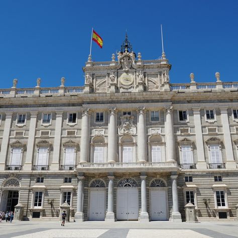 Royal Palace Madrid Royal Palace Madrid, Royal Vase, Royal Palace Of Madrid, Palace Of Madrid, Spanish History, Equestrian Statue, Official Residence, Opulent Interiors, Hall Of Mirrors