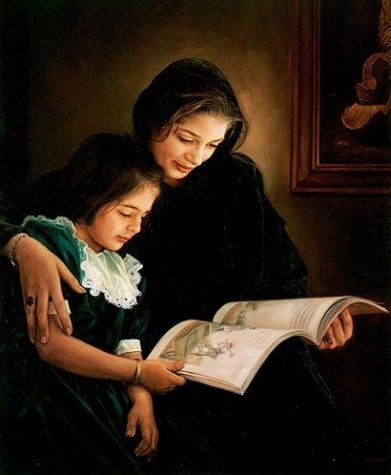 My Mother, My Friend People Reading, Reading Art, Realistic Paintings, Woman Reading, Reading A Book, Painting Studio, Girl Reading, Kids Reading, Book Reader