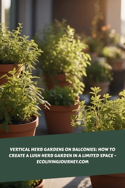 Vertical herb gardens are a great way to grow fresh herbs at home, especially if you have limited space. Balconies are perfect for creating a vertical herb Container Herbs, Planter Box Designs, Herbs At Home, Vertical Herb Gardens, Balcony Herb Gardens, Vertical Garden Systems, Apartment Balcony Garden, Herb Wall, Balcony Planters