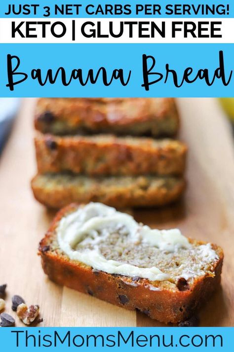 Low Carb Banana Bread, Keto Brood, Keto Banana, Quick Keto Breakfast, Keto Banana Bread, Keto Muffins, Keto Cakes, Fluffy Chicken, Keto Cupcakes