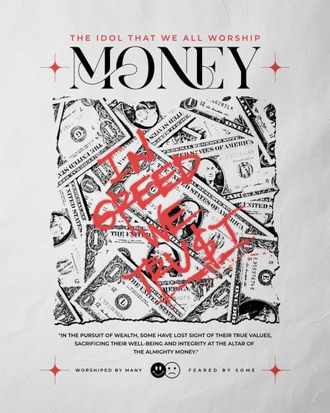 Money Is The Motive, Fire Streetwear, Money Poster, Money Design, Tshirt Printing Design, Tshirt Design Inspiration, Graffiti Font, Streetwear T Shirt, Graphic Tshirt Design