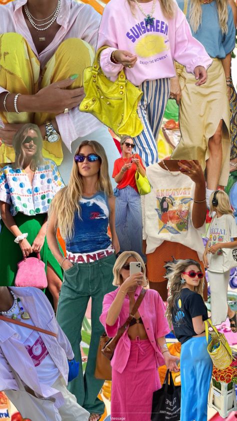 Eclectic spring and summer outfit inspiration. Fashion is fun! #colorfuloutfit #funfashion #eclecticoutfit #eclecticstyle #eclecticfashion #summer #spring #summeroutfit #springoutfit #myvibe #maxamilism #bright #vacationoutfit Eclectic Outfits, Inspiration Fashion, Summer Outfit Inspiration, Eclectic Fashion, Eclectic Style, Colourful Outfits, Vacation Outfits, My Vibe, Summer 2024