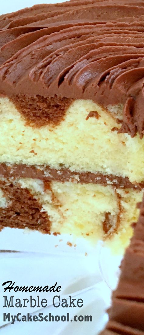 Moist and delicious Marble Cake Recipe from scratch by MyCakeSchool.com! This is one of our favorite homemade cake recipes! Marble Cake Recipe, Marble Cake Recipes, Cake Recipes From Scratch, Birthday Cake Recipe, Marble Cake, A Piece Of Cake, Monkey Bread, Recipe From Scratch, Piece Of Cake