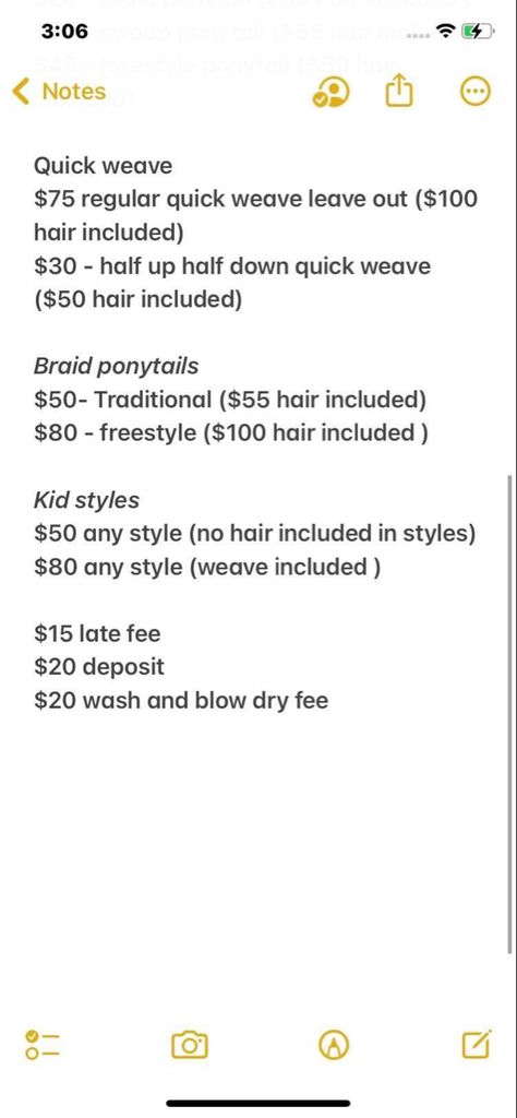 Hair Price List Ideas Braids, Hairstyle Price List, Hair Page Name Ideas Instagram, Hair Page Name Ideas, Braiding Room Ideas, Hair Suite, Braiding Tips, Hairstylist Career, Hair Salon Price List