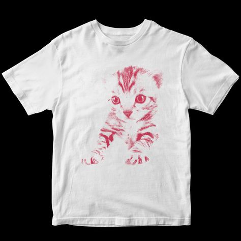 Cat Shirts Aesthetic, Weird Graphic Tees, Graphic Y2k Tees, Weird Shirts Graphic Tees, Silly Graphic Tees, 80s Graphic Tees, Weird Clothes Aesthetic, Grunge Graphic Tees, Graphic Tee Png