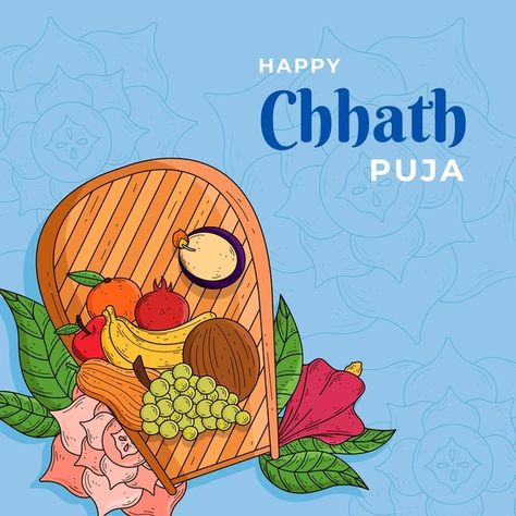 Chat Puja Drawing, Chatt Puja Drawing, Chhath Puja Drawing, Chat Puja, Happy Chhath Puja, Chhath Puja, Writing Code, Mandala Design Art, Vector Hand