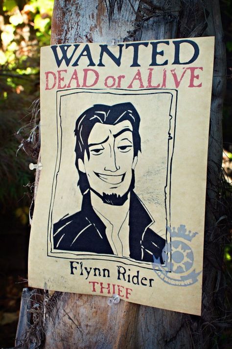 Flin Rider Wanted Poster, Medieval Wanted Poster, Wanted Disney Villains Poster, Wanted Poster Graphic Design, Diy Wanted Poster, Flint Rider, Tangled Prom, Wanted Aesthetic, Shrek Halloween