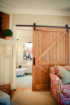 Miles Design Group- Country Club of the South Renovation traditional Farmhouse Decals, Wooden Barn Doors, Anna Lee, Wooden Barn, Rustic Barn Door, Double Barn Doors, Diy Simple, Traditional Bedroom, Interior Barn Doors