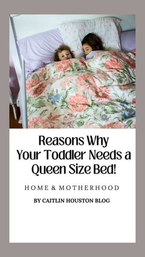 When we moved into our new house, we upgraded Annabelle from a toddler bed to a queen size bed. We’ve had quite a few questions since as to why our four year old has a bigger size bed than most teens. Giving your child a queen size bed isn’t so crazy if you need a place for guests to sleep, right? These are the practical reasons why your toddler needs a queen size bed and why Annabelle sleeps like a Queen. Queen Kids Bed, Toddler In Queen Size Bed, Toddler Queen Bed, Monetary Toddler Bed, Bed Wetting Solutions For Older Kids, Toddler Playroom Beds & Bed Frames, Toddler Stay In Bed, Portable Toddler Bed, Sister Room