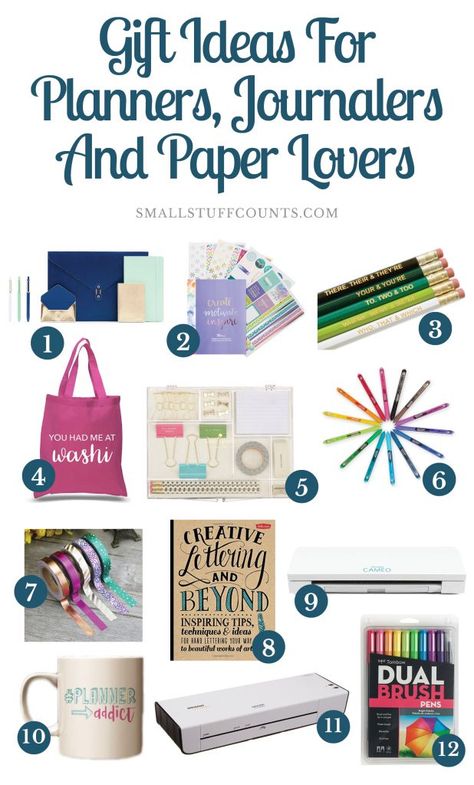 Check these out! Such good gift ideas for planners, journalers and paper lovers. Seriously, you have to pin this post! Gift Guide | Planner Gifts | Planner Supplies | Journal Gifts | Paper Fanatics Ideas For Planners, Good Gift Ideas, Gifts Paper, Holiday Organization, Mail Ideas, Convention Gifts, Planner Gift, Gift Post, Paper Lovers