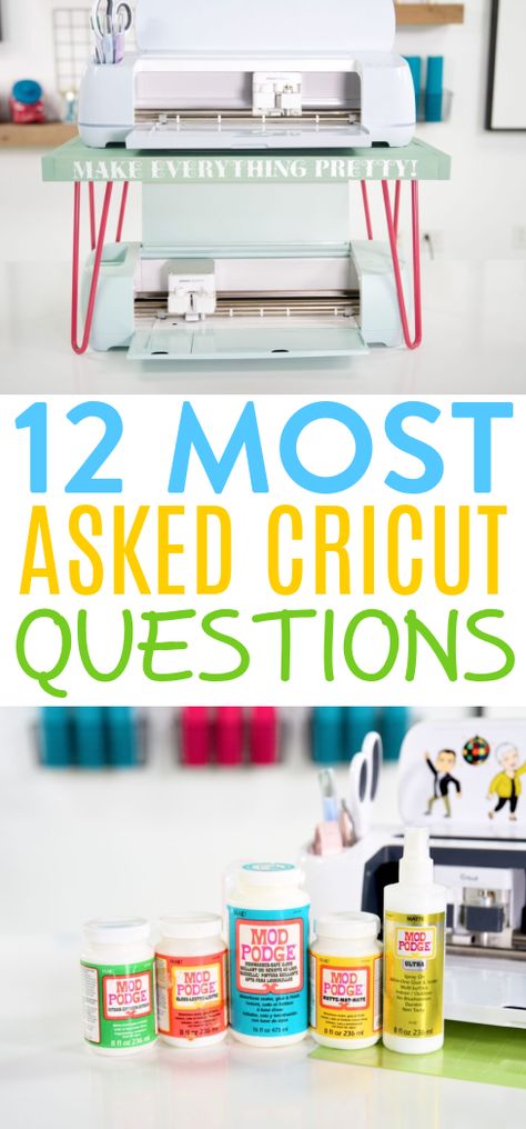 If you’re new to Cricut – or maybe you just want to level up your Cricut skills – this is a great place to start. We are providing answers to our 12 Most Asked Cricut Questions today. Throughout the years of working with Cricut machines and teaching others how to use them, these are the questions that pop up again and again Cricut Expression Projects, Cricut Access, Beginner Crafts, Cricut Expression, Smart Materials, Cricut Tips, Cricut Craft, Cricut Joy, Cricut Craft Room