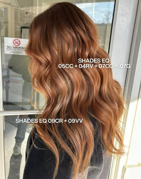 Redkin Eq Shades Formulas Strawberry Blonde, Auburn Hair Color Redken Formula, Copper Blonde Redken Formula, Strawberry Blonde Redken Formula, Auburn Hair Formula, Highlights On Red Hair, Strawberry Blonde Formula, Strawberry Blonde Hair Formula Redken, Strawberry Blonde Redken Shades Eq