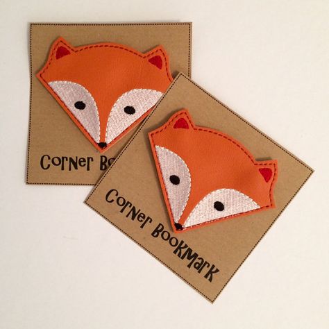 This is a single Fox embroidered corner bookmark with a felt lining, the approx. size is 7 x 7cm. A Fox in different colours, Ladybirds & Badger bookmarks are also available, please see separate listings. Makes a great suprise gift for book lovers and animal lovers alike. Felt Corner Bookmarks Diy, Embroidered Corner Bookmark, Fox Bookmark, Origami Bookmarks, Origami Star Box, Origami Bookmark, Corner Bookmark, Origami For Beginners, Origami Dragon