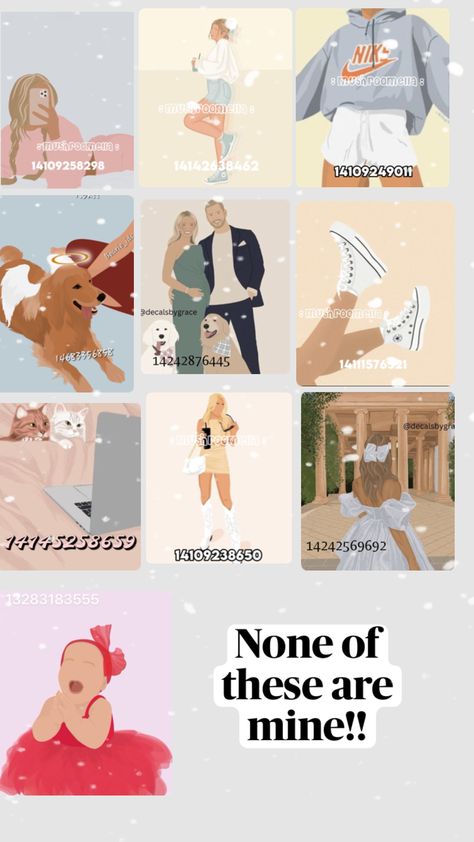 Berry Avenue Codes Pictures Family Blond, Custom Illustrated Family Portrait, Bloxburg Mansion, Picture Codes, Berry Codes, Bloxburg Decals Codes Aesthetic, Preppy Decal, Cute Family Pictures, Pic Code