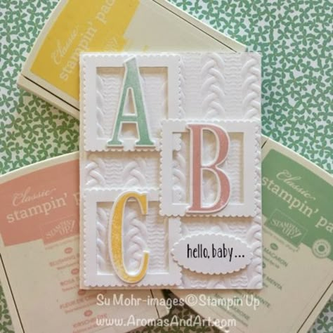 Stampin Up Baby Cards, Baby Cards Handmade, Hand Of Cards, Baby Shower Cards, New Baby Cards, Creative Cards, Baby Cards, Young Living