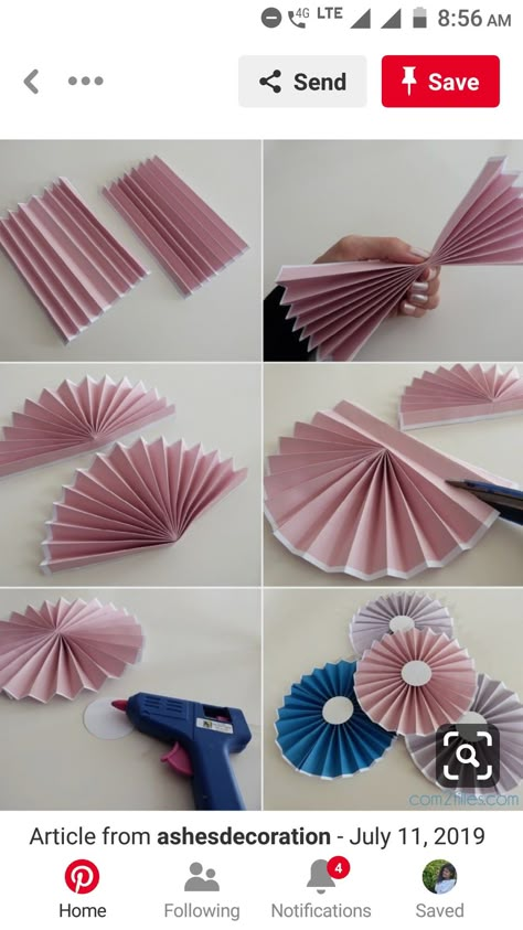 Handmade Birthday Decoration Ideas, Diy Bingkai Foto, Paper Design Ideas For Project, Diy Eid Decorations, Pista Shell Crafts, Flower Backdrop Wedding, Eid Crafts, Eid Decoration, Paper Flower Crafts